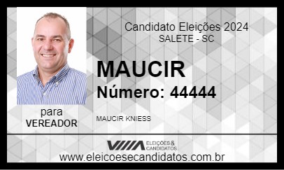 Candidato MAUCIR 2024 - SALETE - Eleições