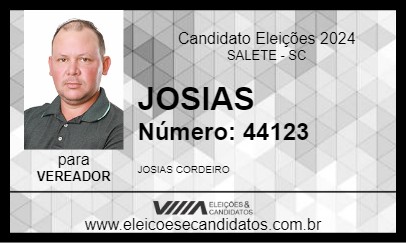 Candidato JOSIAS 2024 - SALETE - Eleições