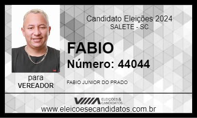 Candidato FABIO 2024 - SALETE - Eleições