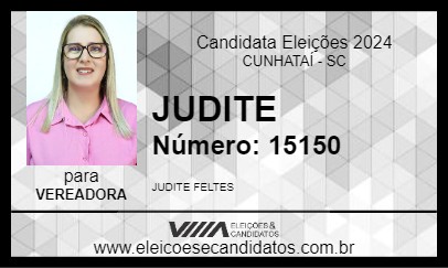 Candidato JUDITE 2024 - CUNHATAÍ - Eleições