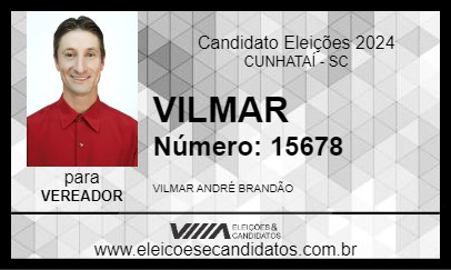 Candidato VILMAR 2024 - CUNHATAÍ - Eleições