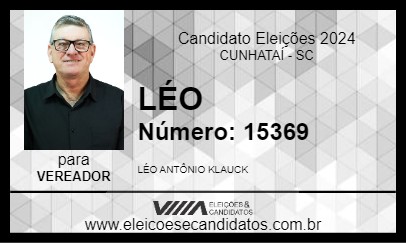 Candidato LÉO 2024 - CUNHATAÍ - Eleições