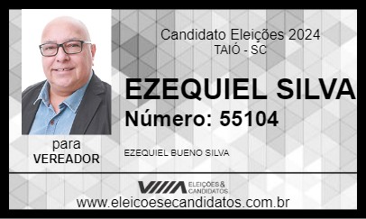 Candidato EZEQUIEL SILVA 2024 - TAIÓ - Eleições