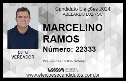 Candidato MARCELINO RAMOS 2024 - ABELARDO LUZ - Eleições