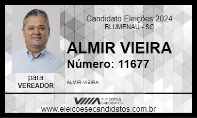 Candidato ALMIR VIEIRA 2024 - BLUMENAU - Eleições