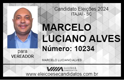 Candidato MARCELO LUCIANO ALVES 2024 - ITAJAÍ - Eleições