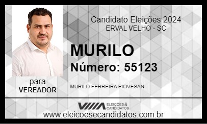 Candidato MURILO 2024 - ERVAL VELHO - Eleições