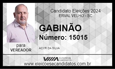 Candidato GABINÃO 2024 - ERVAL VELHO - Eleições