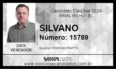 Candidato SILVANO 2024 - ERVAL VELHO - Eleições