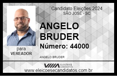 Candidato ANGELO BRUDER 2024 - SÃO JOSÉ - Eleições