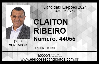 Candidato CLAITON RIBEIRO 2024 - SÃO JOSÉ - Eleições