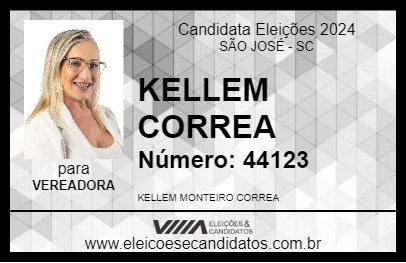 Candidato KELLEM CORREA 2024 - SÃO JOSÉ - Eleições