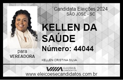 Candidato KELLEN DA SAÚDE 2024 - SÃO JOSÉ - Eleições