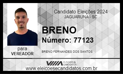 Candidato BRENO SANTOS 2024 - JAGUARUNA - Eleições