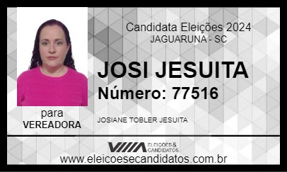 Candidato JOSI JESUITA 2024 - JAGUARUNA - Eleições