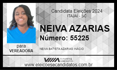 Candidato NEIVA AZARIAS 2024 - ITAJAÍ - Eleições