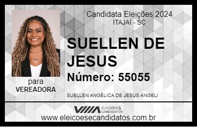 Candidato SUELLEN DE JESUS 2024 - ITAJAÍ - Eleições