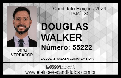 Candidato DOUGLAS WALKER 2024 - ITAJAÍ - Eleições