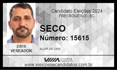 Candidato SECO 2024 - FREI ROGÉRIO - Eleições