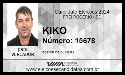 Candidato KIKO 2024 - FREI ROGÉRIO - Eleições