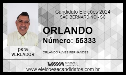 Candidato ORLANDO 2024 - SÃO BERNARDINO - Eleições