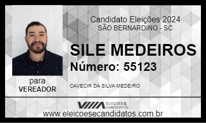 Candidato SILE MEDEIROS 2024 - SÃO BERNARDINO - Eleições