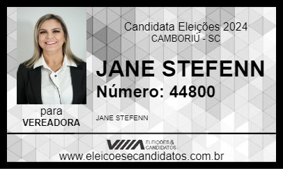 Candidato JANE STEFENN 2024 - CAMBORIÚ - Eleições