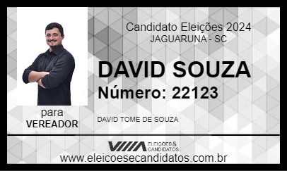 Candidato DAVID SOUZA 2024 - JAGUARUNA - Eleições