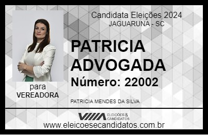 Candidato PATRICIA ADVOGADA 2024 - JAGUARUNA - Eleições