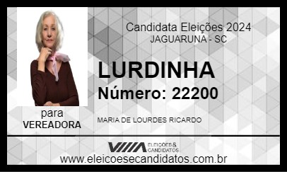 Candidato LURDINHA 2024 - JAGUARUNA - Eleições