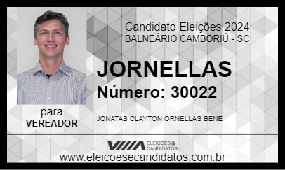 Candidato JORNELLAS 2024 - BALNEÁRIO CAMBORIÚ - Eleições