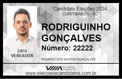 Candidato RODRIGUINHO GONÇALVES 2024 - CURITIBANOS - Eleições