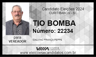 Candidato TIO BOMBA 2024 - CURITIBANOS - Eleições