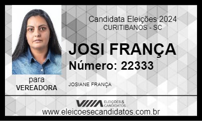 Candidato JOSI FRANÇA 2024 - CURITIBANOS - Eleições