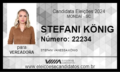 Candidato STEFANI KÖNIG 2024 - MONDAÍ - Eleições