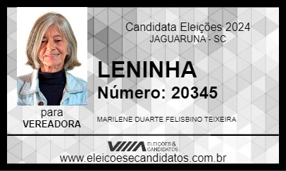 Candidato LENINHA 2024 - JAGUARUNA - Eleições