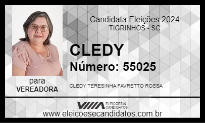 Candidato CLEDY 2024 - TIGRINHOS - Eleições