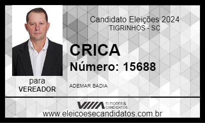 Candidato CRICA 2024 - TIGRINHOS - Eleições