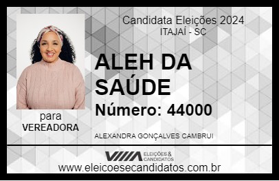 Candidato ALEH DA SAÚDE 2024 - ITAJAÍ - Eleições