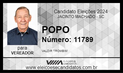 Candidato POPO 2024 - JACINTO MACHADO - Eleições