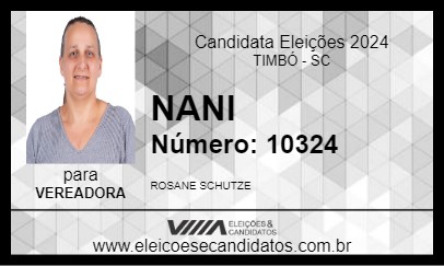 Candidato NANI 2024 - TIMBÓ - Eleições