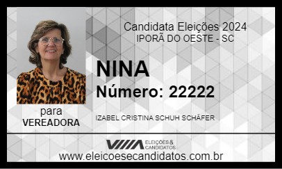 Candidato NINA 2024 - IPORÃ DO OESTE - Eleições