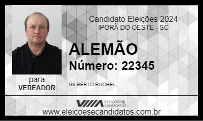 Candidato ALEMÃO 2024 - IPORÃ DO OESTE - Eleições