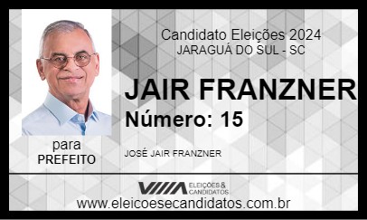 Candidato JAIR FRANZNER 2024 - JARAGUÁ DO SUL - Eleições