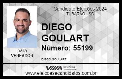 Candidato DIEGO GOULART 2024 - TUBARÃO - Eleições