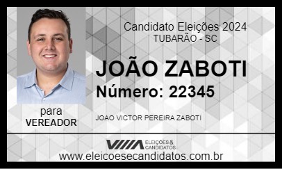 Candidato JOÃO ZABOTI 2024 - TUBARÃO - Eleições