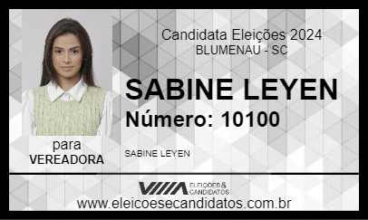 Candidato SABINE LEYEN 2024 - BLUMENAU - Eleições