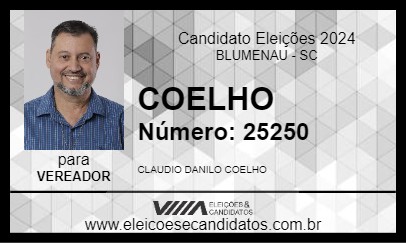 Candidato COELHO 2024 - BLUMENAU - Eleições