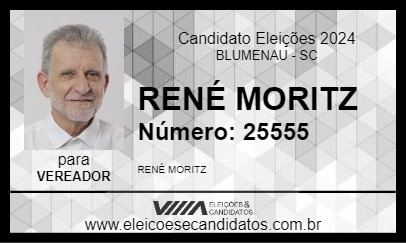 Candidato RENÉ MORITZ 2024 - BLUMENAU - Eleições