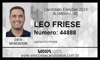 Candidato LEO FRIESE 2024 - BLUMENAU - Eleições